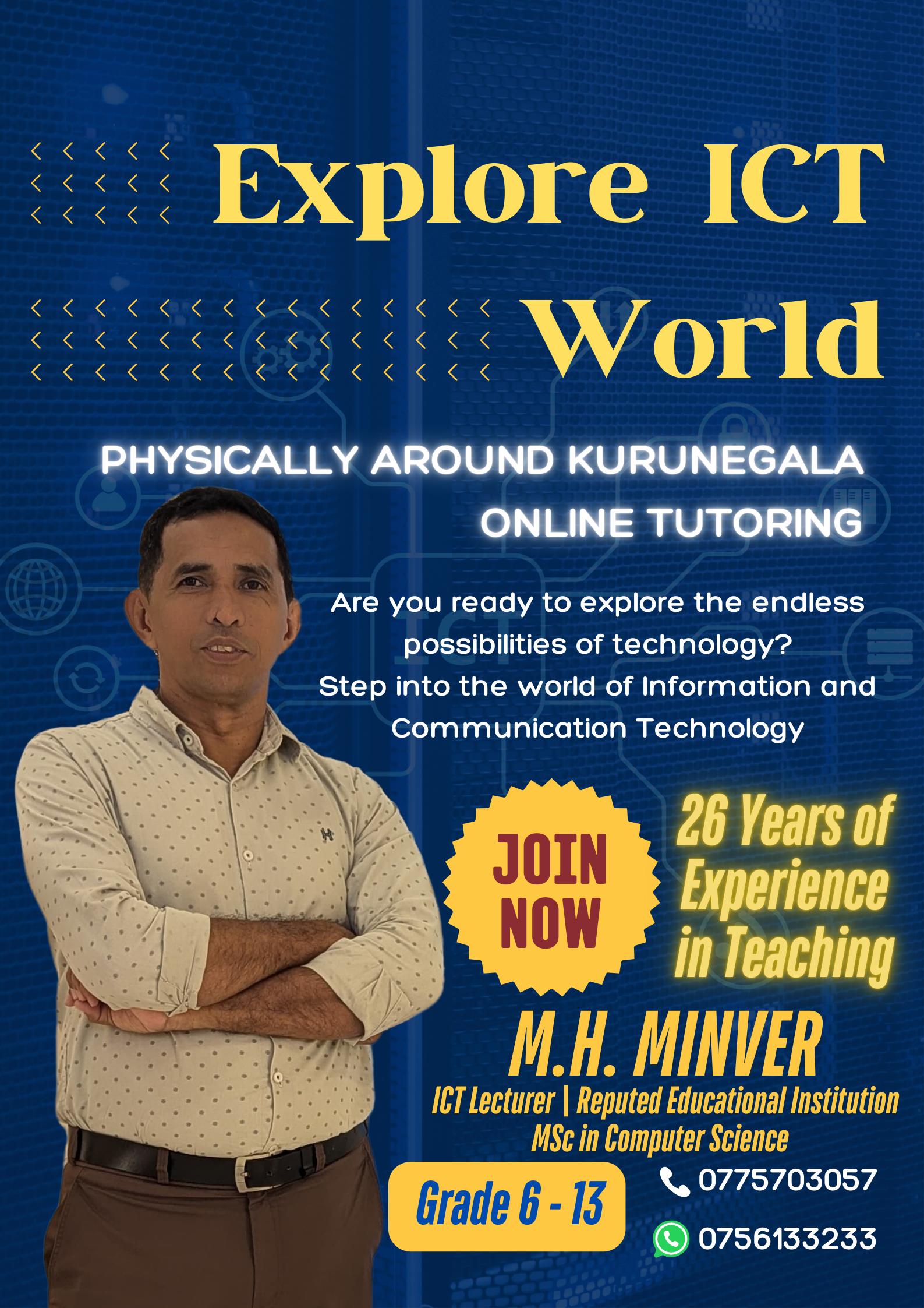 Online Or Physical ICT Tutorial